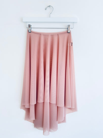 Long ballet practice skirt in Dusky Pink from The Collective Dancewear