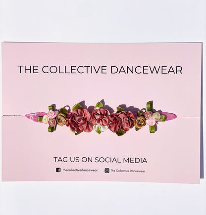 Dusky Rose bunwrap from The Collective Dancewear