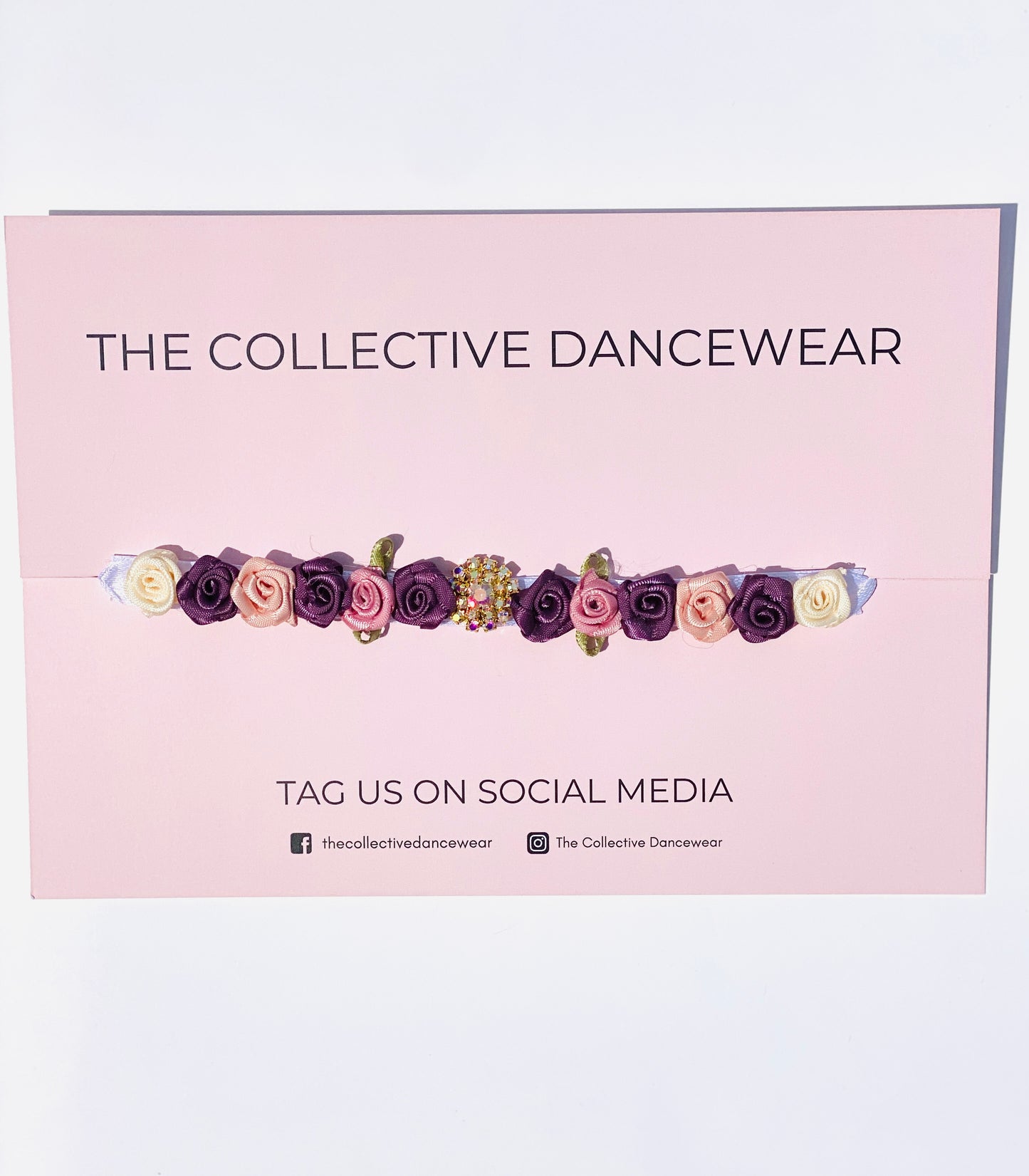Ballet bun wrap the deep purple and pink Rose from The Collective Dancewear